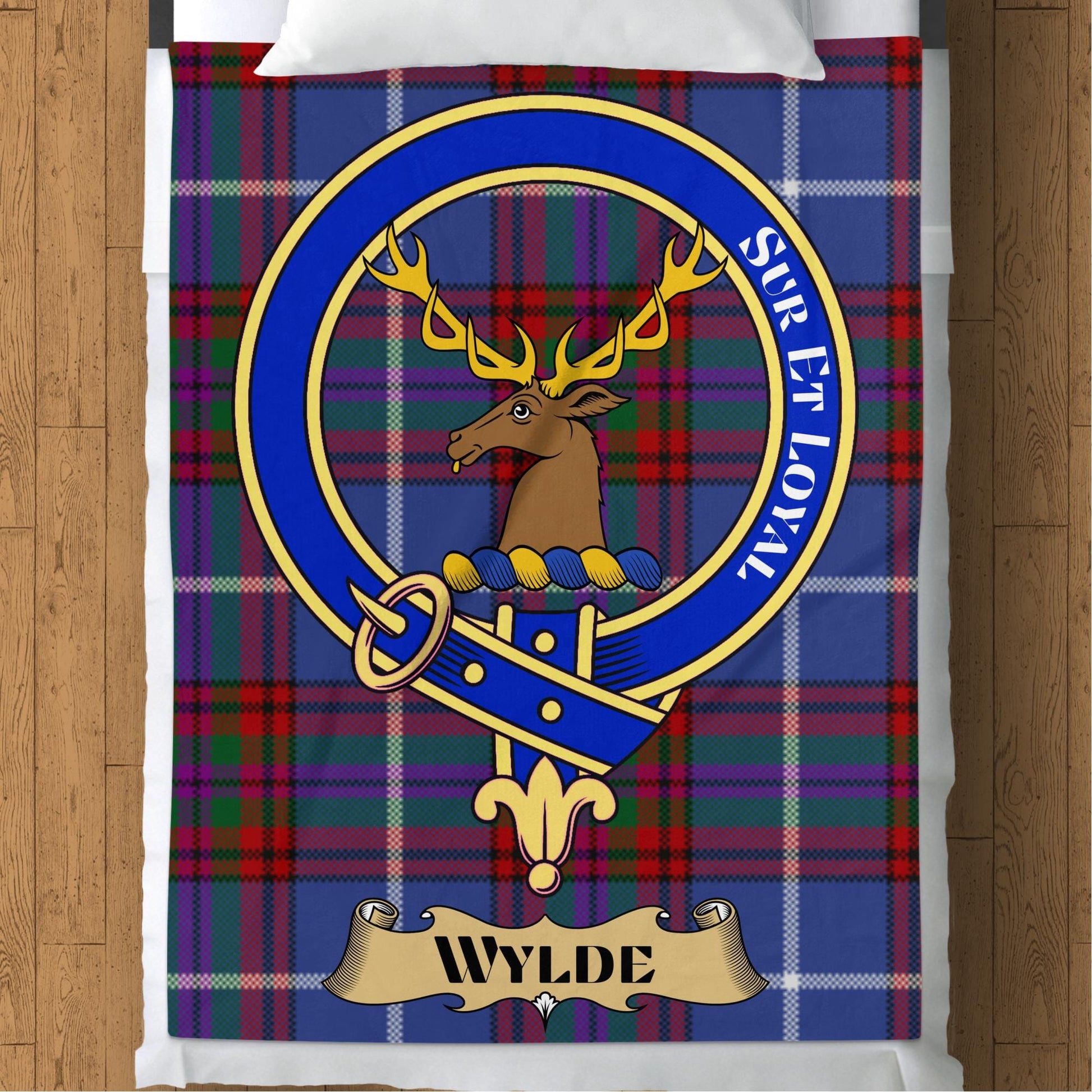 Scottish Clan Wylde Tartan Throw Blanket