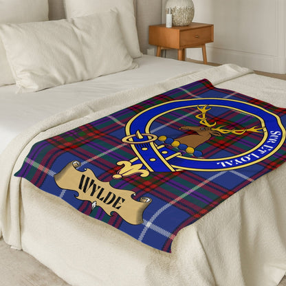 Scottish Clan Wylde Tartan Throw Blanket