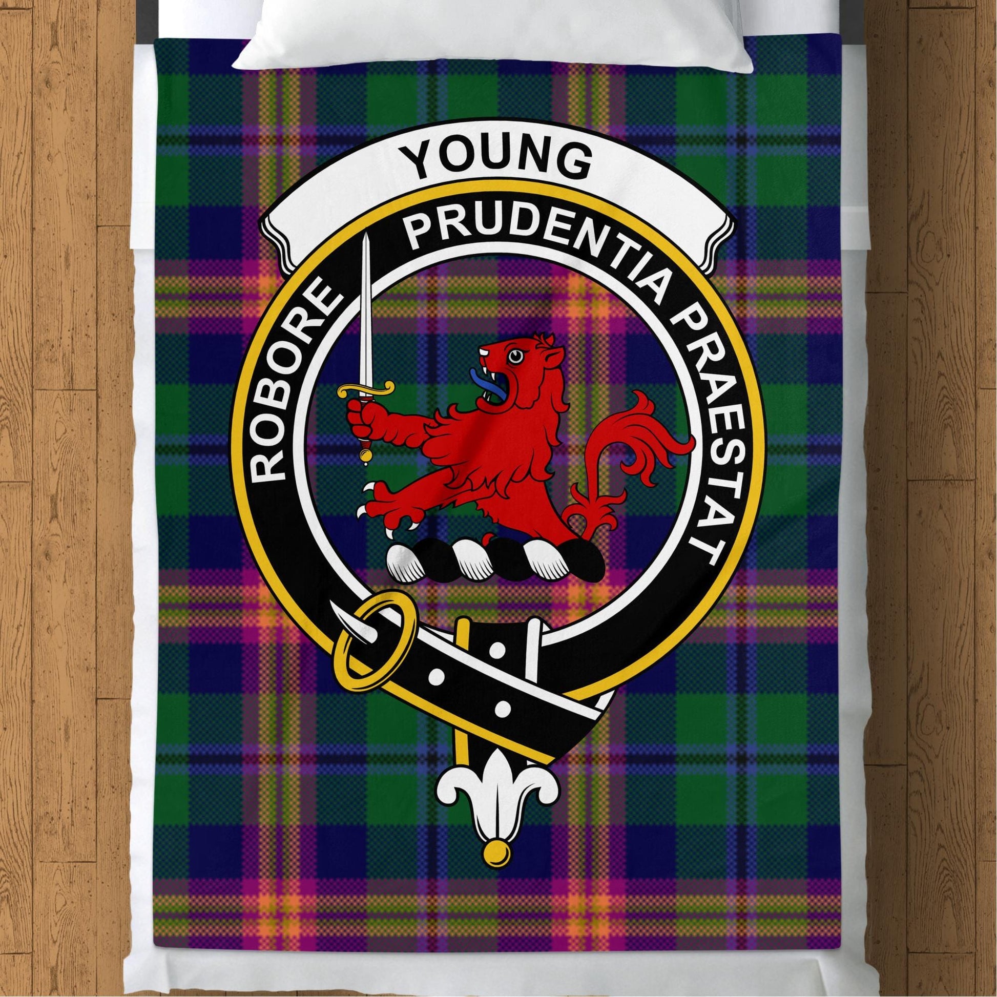 Scottish Clan Young Tartan Throw Blanket