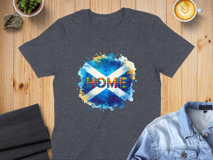 Scottish Pride Home Splash Art T-Shirt