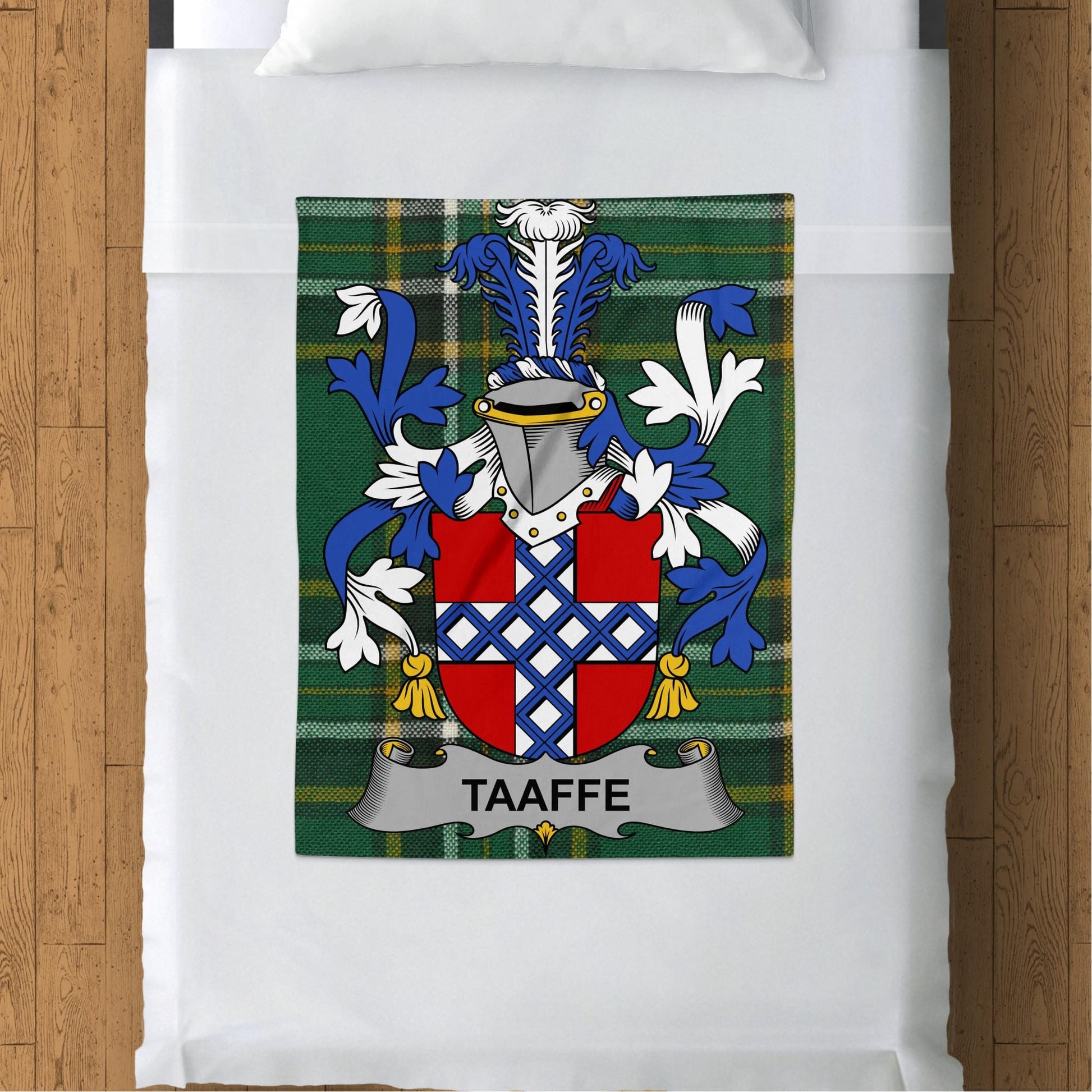 Taaffe Surname Irish Tartan Throw Blanket