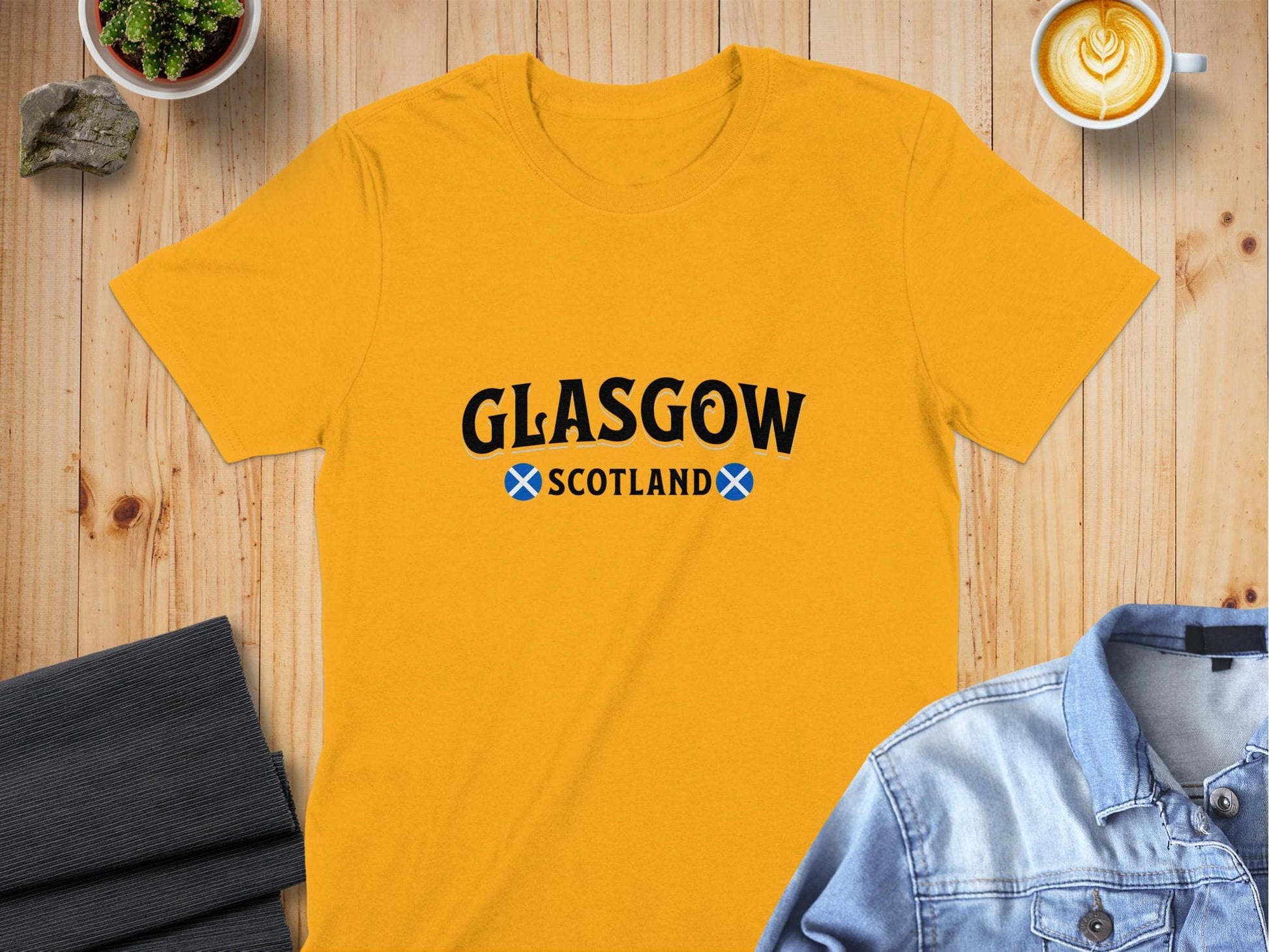 Vintage Glasgow Scotland City Souvenir Graphic T-Shirt